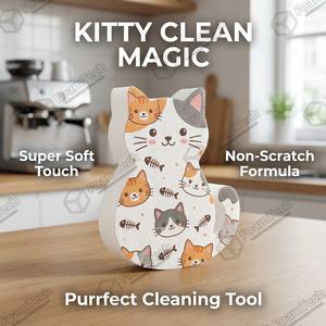 Esponja de Dibujos Animados para Mascotas No Tóxica - Segura para el Aseo de Mascotas y la Limpieza de Platos con Lindas Formas de Animales - Product Image 2