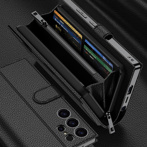 Étui portefeuille grande capacité pour téléphone, porte-cartes de visite, pochette à main, étui de téléphone avec cordon, compatible S25Ultra/S24U/S23U - Product Image 2