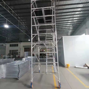 <span class=keywords><strong>Échafaudage</strong></span> industriel à vendre Tours roulantes pliables <span class=keywords><strong>Échafaudage</strong></span> de bâtiment en aluminium Système d'<span class=keywords><strong>échafaudage</strong></span> en aluminium - Product Image 1