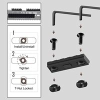 Accessoires de sectionnement : Écrous, Vis, Clé, Aluminium, 3 5 7 9 11 13, Émerillons de sangle, Ensembles de harnais, Holsters, 6x Tactique