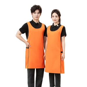 Delantales Largos de Alta Calidad al por Mayor, Delantales sin Mangas Personalizados para Camareros, Bordado o Impresión de Logotipo Personalizado para Limpieza - Product Image 4