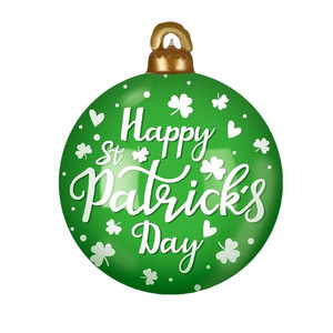 St Patrick's Day PVC Inflatable Ball 60Cm Clover Design Outdoor Yard Decorations Holiday Party Supplies - Product Image 5