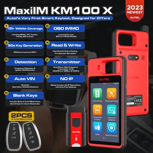 Autel MaxiIM KM100 X Altar KM100X máquina de programación clave para todos los coches lector de código Ikey programador copia vehículo herramientas de diagnóstico