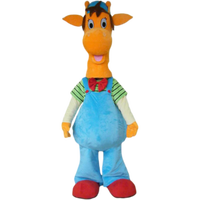 Costume de mascotte en peluche girafe adulte personnalisé Blue Sky Professional pour fête de Noël