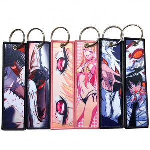 <b>Custom</b> Kawaii Safety Wallet Accessories Key Chain Jettags Embroidery Japan Anime Jet Tag <b>Keychain</b> - Product Image 2
