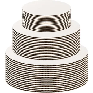 Placas de bolo de papel redondo para bolos, placas quadradas de papel para bolos, folha de papel de qualidade alimentar, placas finas de mármore douradas de 1,5 mm