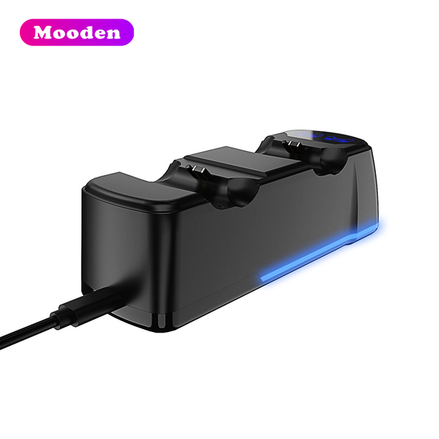 SND-413 P4 Controller Colorful Dual Charging Dock Fast Charging Cool Lighting Effects Over Charge Protection