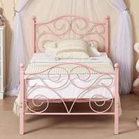 Lit de princesse moderne et simple Lit pour fille en fer forgé européen