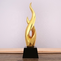 Trophée en résine personnalisé avec Base en cristal, prix Souvenir de la réunion annuelle de la société