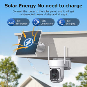 Kit de caméra solaire 3MP Home Hub Combo PTZ 2CH, système de caméra solaire WIFI, kit de caméra IP <span class=keywords><strong>sans</strong></span> <span class=keywords><strong>fil</strong></span>, système de sécurité CCTV réseau - Product Image 5