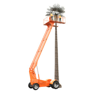 Plateforme élévatrice électrique sur rail pour opérations en haute altitude, portée 3200 mm, couleur orange - Product Image 5