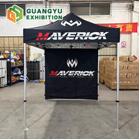 Carpa Plegable Económica 2x2, Gazebo 2x2, Tela Oxford 600D con Función Ignífuga, Estructura Hexagonal de Aluminio Resistente para Promociones