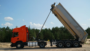 Cilindro Telescopico Anteriore Hyva FE A129 di Ricambio, 3 Stadi, Alesaggio 129mm, Corsa 3380mm, 250 Bar, per Camion Ribaltabile 43-59 Tonnellate - Product Image 5