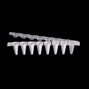 Preço de fábrica 0,2 Ml <span class=keywords><strong>Pcr</strong></span> Tubos Com Plana Capsfree de Dnase 8 Tiras <span class=keywords><strong>Pcr</strong></span> Tubos De Plástico <span class=keywords><strong>Pcr</strong></span> - Product Image 1