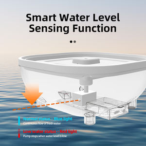 Mangkuk LED pintar otomatis untuk kucing & anjing, Dispenser air & pakan kapasitas besar, bergaya & bertenaga baterai - Product Image 2