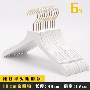 Pure white solid wood clothes hangers, clothing store special, children's and women's clothing, non-slip wooden clothes - Product Image 5