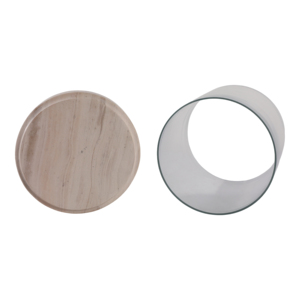 Glass <b>Candle</b> <b>Hurricane</b> With Marble Base For Home Decor Table Centerpiece Living Room Display - Product Image 6