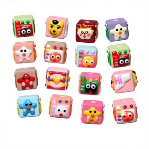 Nuove <span class=keywords><strong>Perline</strong></span> Acriliche Quadrate Semplici e Fresche per DIY, Colorate, per Catene del Telefono, Decorazioni per Auto, Accessori per <span class=keywords><strong>Braccialetti</strong></span> - Product Image 2