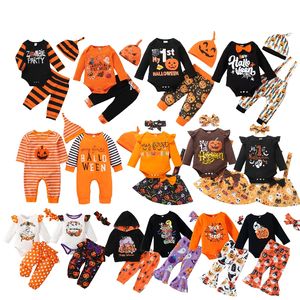 <span class=keywords><strong>Disfraz</strong></span> de Calabaza para Bebé, Niño o Niña, Lindo <span class=keywords><strong>Disfraz</strong></span> de <span class=keywords><strong>Halloween</strong></span>, Regalo para Bebé, Conjunto de 3 Piezas de Poliéster/Algodón, Secado Rápido y Transpirable - Product Image 1