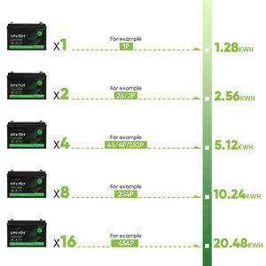 Batería LiFePO4 de Ciclo Profundo de 12.8V 50Ah, Reemplazo de Batería de Plomo-Ácido con BMS de 50A IP65 para Uso Doméstico y Solar - Product Image 4