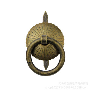 Cd6 Ring Handle <b>28mm</b> Pin 29mm Pad 30mm Ring Antique Bronze Drawer Furniture Handle Traditional Style - Product Image 5