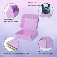 Étiquettes personnalisées, livraison gratuite, boîtes en carton ondulé recyclables pour chaussettes, emballage cadeau cosmétique avec fermeture magnétique