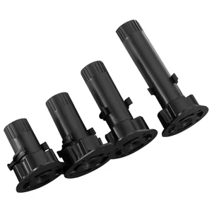 Hochwertige weiße moderne Küchentisch möbel Beine Hochleistungs-PVC-verstellbares Schrank bettbein mit hochfesten Kunststoff füßen - Product Image 2