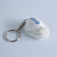 Casque de pompier 3D personnalisé casque de sécurité lumière LED porte-clés avec logo casque de sécurité sac accessoire