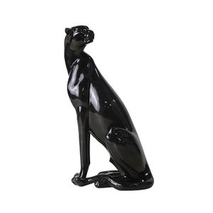 Redeco-Animal de poliresina dorado para decoración del hogar, nuevo diseño, creativo, leopardo - Product Image 1