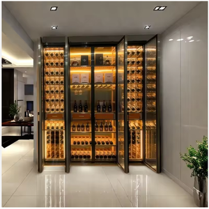 <span class=keywords><strong>Entrega</strong></span> Rápida, Mueble para Almacenamiento de Vino de Acero Inoxidable Independiente con Termostato, Mueble para Guardar Vino Tinto para el Hogar y la Comedor - Product Image 4