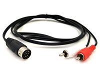 Nouveau style 2026 – Câble audio 5 broches DIN vers 2 RCA, convertisseur mâle-mâle, 1 vers 2 RCA pour systèmes stéréo, DIN-2RCA, 1,5 m