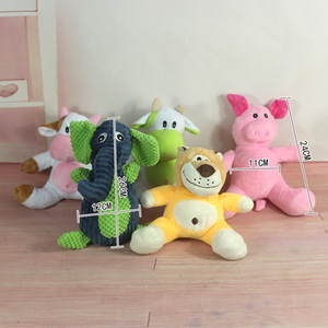 Jouets à mâcher en peluche résistants aux morsures pour chats et chiens - Peluches <span class=keywords><strong>de</strong></span> style Teddy - Poupées en peluche <span class=keywords><strong>de</strong></span> dessin animé - Éléphant - <span class=keywords><strong>Canard</strong></span> - Lapin - Product Image 1