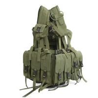 Chaleco Táctico con Mochila, Chaleco de Entrenamiento Utilitario Molle para Caza al Aire Libre
