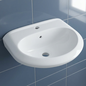 Modern Rectangular Ceramic Wall Hung Wash Basin Stylish Bathroom Hand Wash Sink for Hotel Apartment Projects - Product Image 2
