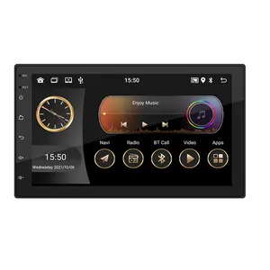 7 pouces deux Din unité principale automatique Android 12 WIFI AHD DSP EQ HD écran partagé DVD Radio stéréo MP5 Navigation multimédia