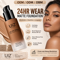 Fond de teint liquide mat à la grenade SPF 20, couvrance totale, waterproof, 24 heures, crème de maquillage pour le visage