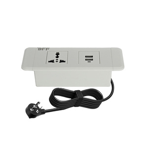 Máy tính để bàn điện Grommet 3 <span class=keywords><strong>inch</strong></span> Ổ cắm ổ cắm lõm <span class=keywords><strong>2</strong></span> AC Outlet & <span class=keywords><strong>2</strong></span> USB cho nhà bếp Countertop - Product Image 6