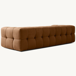 Juego <span class=keywords><strong>de</strong></span> Sofás Seccionales RH DARIO, Diseño Curvo Moderno con Cuero Genuino Marrón, <span class=keywords><strong>Muebles</strong></span> <span class=keywords><strong>de</strong></span> Sala <span class=keywords><strong>de</strong></span> Estar <span class=keywords><strong>de</strong></span> Lujo <span class=keywords><strong>de</strong></span> Alta Gama - Product Image 5