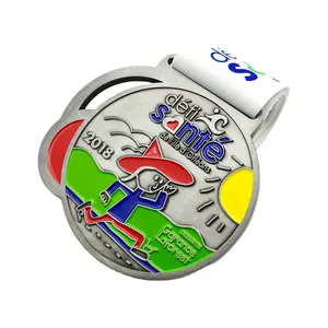 Factory manufacturer Custom Colored Metal 3D Cheap Commemorative Sports Medals Prices and Ribbons Supplier