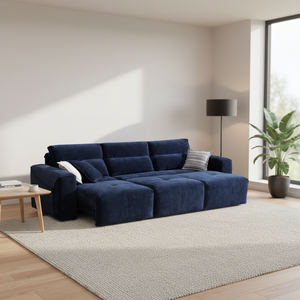 Ghế sofa giường cỡ King/Queen hiện đại và thoải mái, kiểu sectional, có thể kéo ra thành giường, gấp gọn thành giường - Product Image 2