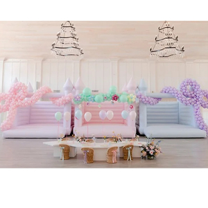 Thương mại 10x10ft Trắng nhà bị trả lại trò chơi bơm hơi trắng lâu đài bouncy - Product Image 6