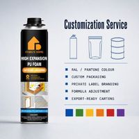 Mousse de polyuréthane monocomposant expansive pour le calfeutrage des interstices, mousse isolante en spray pour les cadres de fenêtres et de portes