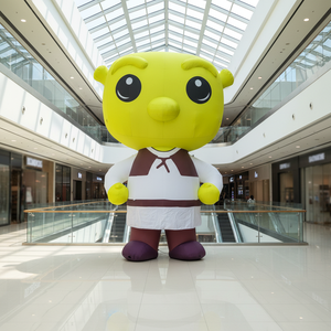 Figura Inflable Gigante de <span class=keywords><strong>Shrek</strong></span> de 4 Metros de Altura, Estilo Funko Pop de QIQU, para Festivales y Activaciones de Marca - Product Image 1