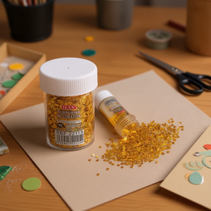 Paillettes Decorative Ilan 10G Oro 3mm Per Lavori Artigianali - Product Image 3