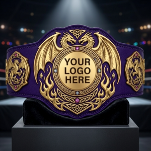 Cinturón de Campeón con Logotipo Personalizado para Adultos con Estilos de Aikido, Samurai, Grappling, Taekwondo, Jiu-Jitsu y Boxeo - Product Image 3