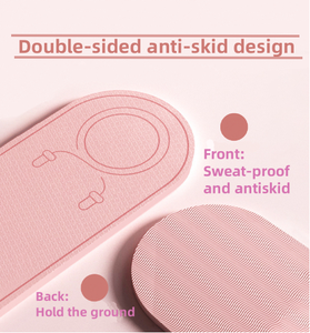 Oval TPE Anti-slip Yoga <strong>Mat</strong> Thickened Noise <strong>Skipping</strong> <strong>Mat</strong> Is Suitable for Family Fitness Pilates Yoga - Product Image 2