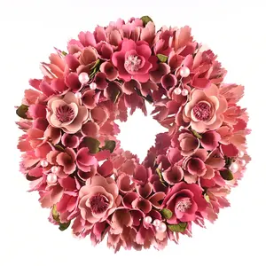 GY BSCI Handmade Craft Decor ghirlanda centrotavola fiori matrimonio artificiale decorazione di san valentino ghirlanda