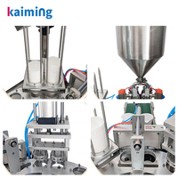 Machine de remplissage et de scellage rotative entièrement automatique pour gobelets en plastique avec yaourt, jus, chocolat, gelée