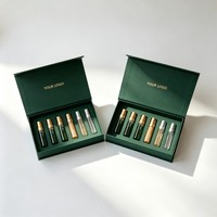 Boîte d'emballage en carton personnalisée avec logo pour échantillon de parfum, boîte cadeau de luxe pour échantillon de parfum avec insert en EVA