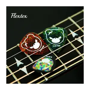 Jello HQ-1 Ukelele Guitar Bass Picks FLEXTEX 0.5 0.58 0.71 0.88 0.96 1.14mm Stringed Instruments Accessory Parts Accessories